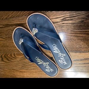 NAVY BLUE Brighton flip flops